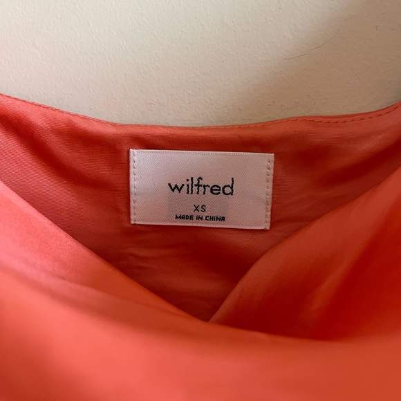 Aritzia Cowl Neck Slip Dress in Coral - Picture 2 of 3